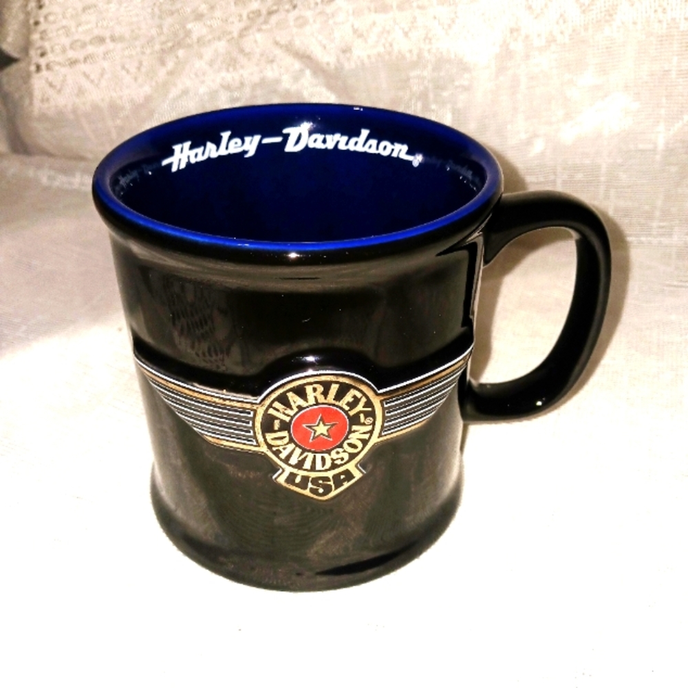 Collectible Vintage Harley-Davidson ceramic mug